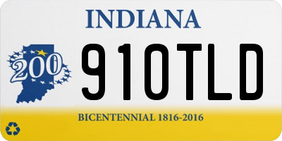 IN license plate 910TLD