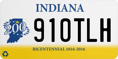 IN license plate 910TLH