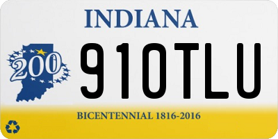 IN license plate 910TLU