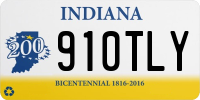IN license plate 910TLY