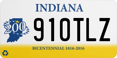 IN license plate 910TLZ