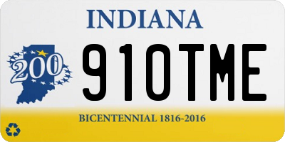 IN license plate 910TME