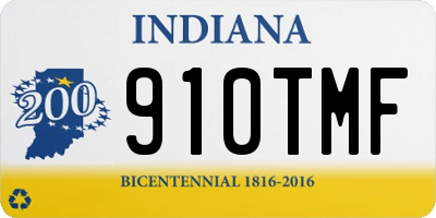 IN license plate 910TMF