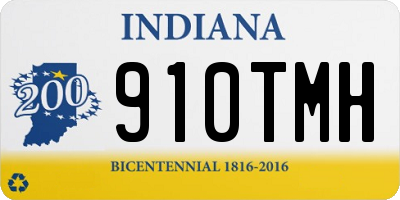 IN license plate 910TMH