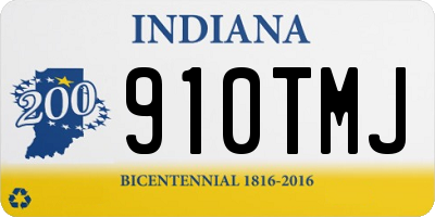 IN license plate 910TMJ