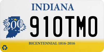 IN license plate 910TMO