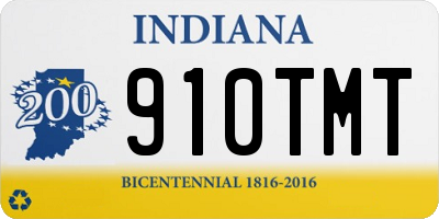 IN license plate 910TMT