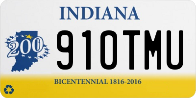 IN license plate 910TMU