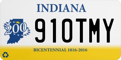IN license plate 910TMY