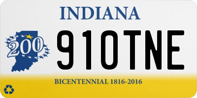 IN license plate 910TNE