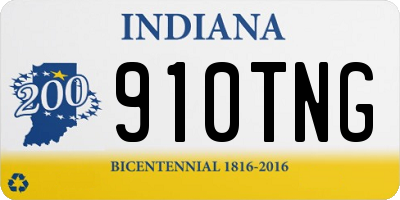 IN license plate 910TNG