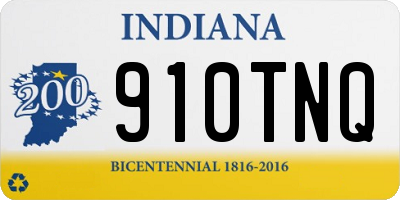 IN license plate 910TNQ