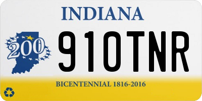 IN license plate 910TNR