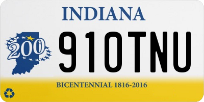 IN license plate 910TNU