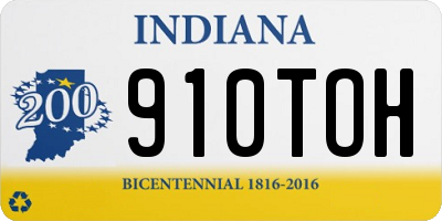 IN license plate 910TOH