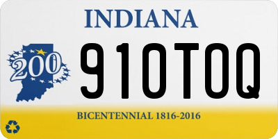 IN license plate 910TOQ