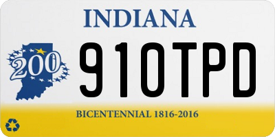 IN license plate 910TPD