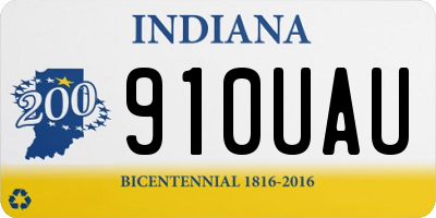 IN license plate 910UAU
