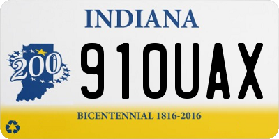 IN license plate 910UAX