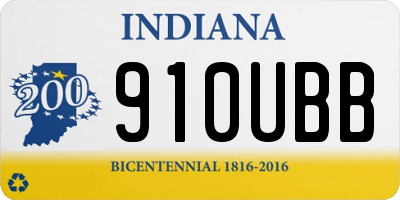 IN license plate 910UBB