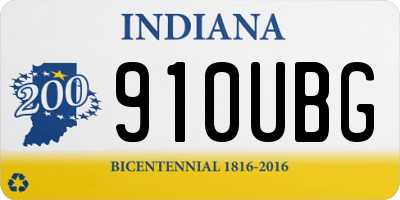 IN license plate 910UBG
