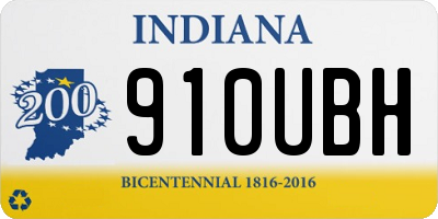 IN license plate 910UBH