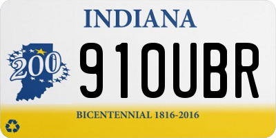 IN license plate 910UBR