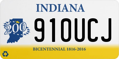 IN license plate 910UCJ