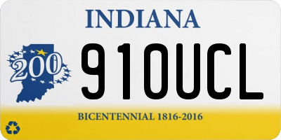 IN license plate 910UCL