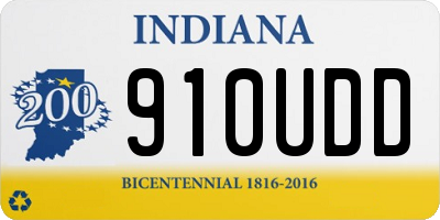 IN license plate 910UDD