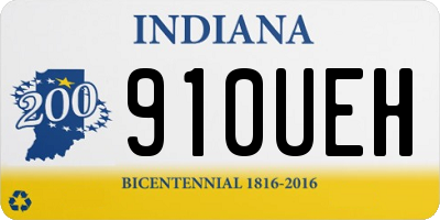 IN license plate 910UEH