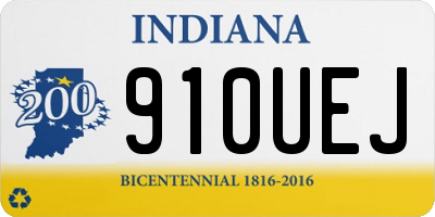 IN license plate 910UEJ
