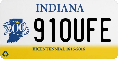 IN license plate 910UFE