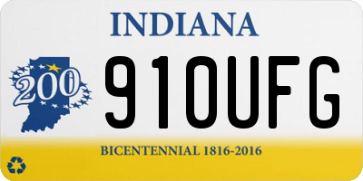 IN license plate 910UFG