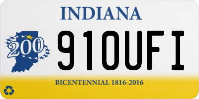 IN license plate 910UFI