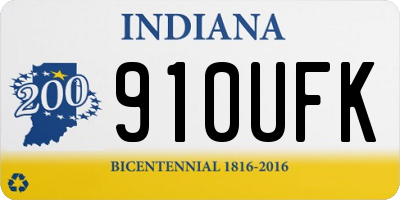 IN license plate 910UFK
