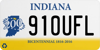 IN license plate 910UFL