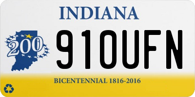 IN license plate 910UFN