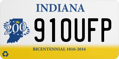 IN license plate 910UFP