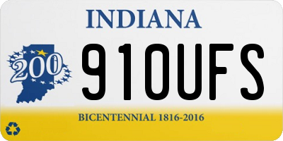 IN license plate 910UFS