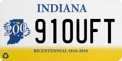 IN license plate 910UFT