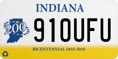 IN license plate 910UFU