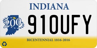 IN license plate 910UFY