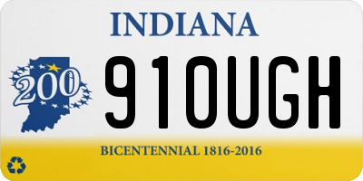 IN license plate 910UGH