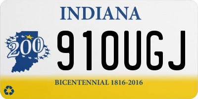 IN license plate 910UGJ