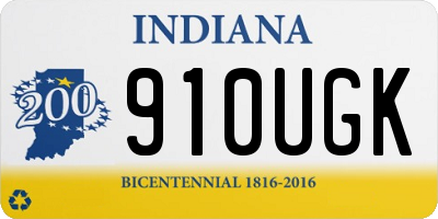 IN license plate 910UGK