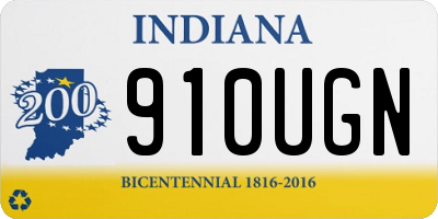 IN license plate 910UGN