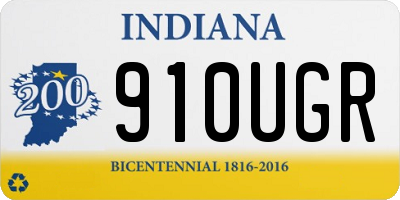IN license plate 910UGR