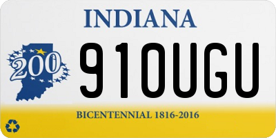IN license plate 910UGU