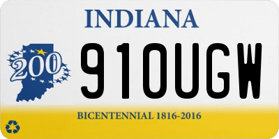 IN license plate 910UGW